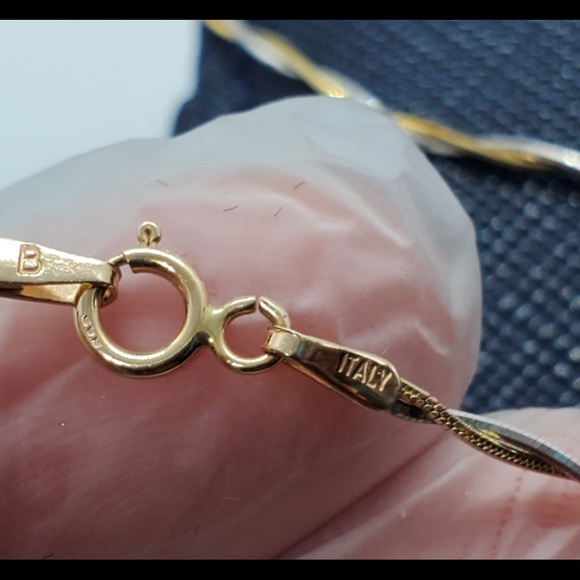 14k solid gold multi-colored Dyed Jadeite Necklace - Picture 7 of 14